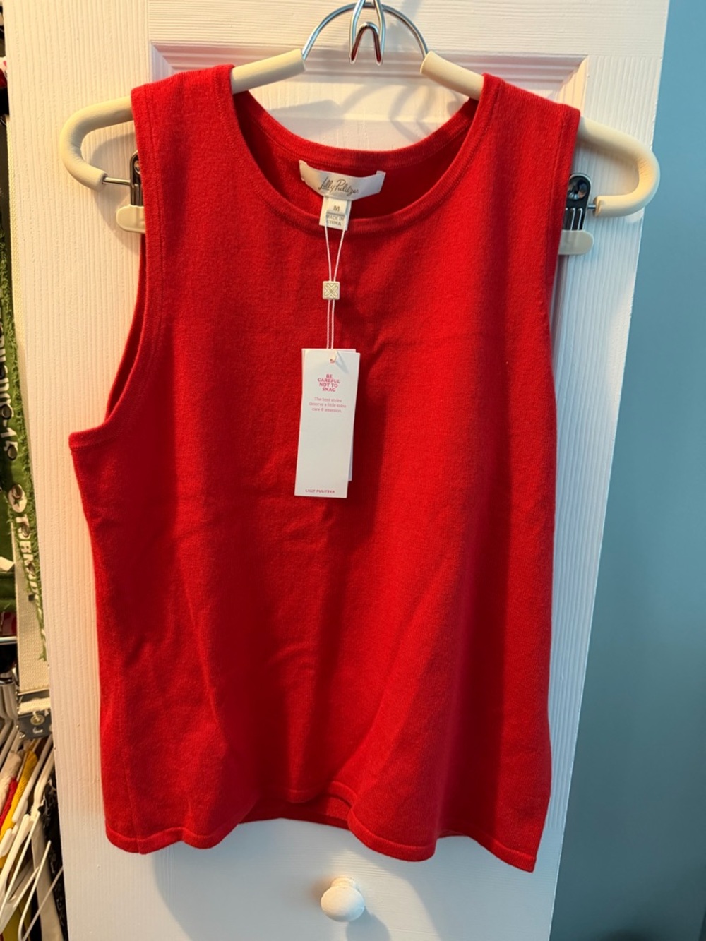 Lilly Pulitzer Vibrant Red Sleeveless Knit Tank